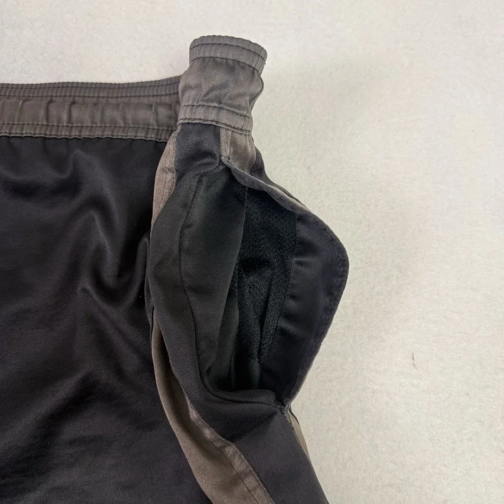 Vintage Nike Board Shorts Mens XXL Black Brown Swim‎ Trunks Y2K Swoosh